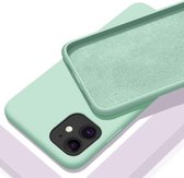 Iphone 11 telefoonhoesje in het licht groen van siliconen