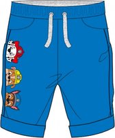 Paw Patrol jongens short - korte broek - bermuda - koningsblauw - Maat 122 / 7 jaar