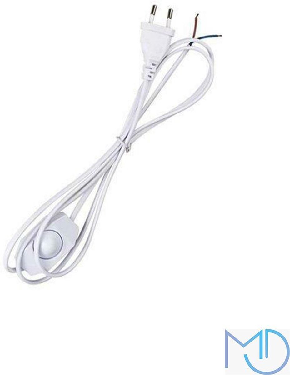 LED / Gloeilamp / Halogeen Snoer Dimmer 372Watt Witte