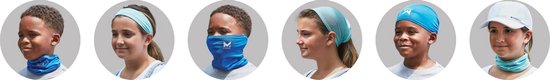 Mission, verkoelende kindersjaal nekbescherming - Blauw/wolken – koelsjaal, neck gaiter, neck cooler,