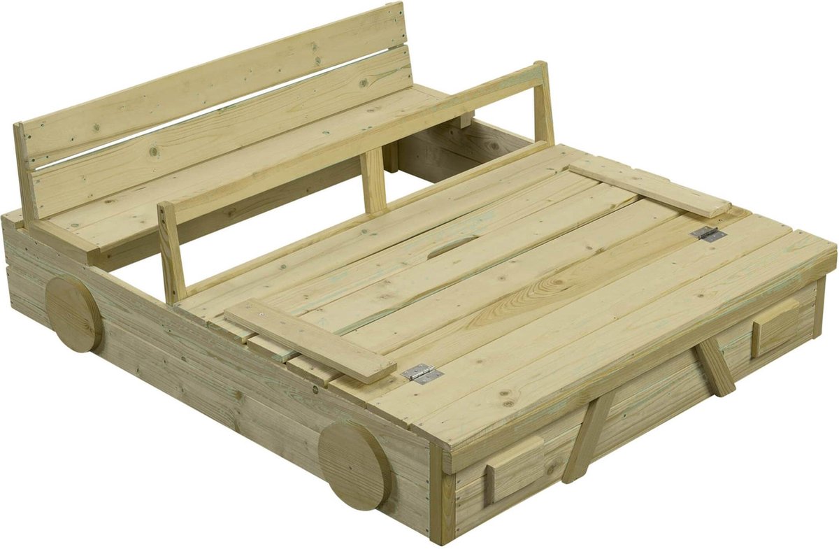 Swing King zandbak Auto 120x100x20cm - geïmpregneerd