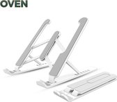 Laptop Standaard - Tablet Standaard - Laptop Stand - Laptop Houder - Laptop Verhoger - Macbook, iPad, Boek - Verstelbaar - 9 tot 17 inch - Wit