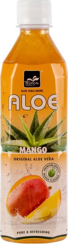 Grazen bevestigen Geschatte Aloë Vera Tropical Drink Mango 50cl Doos 20 Flesjes | bol.com