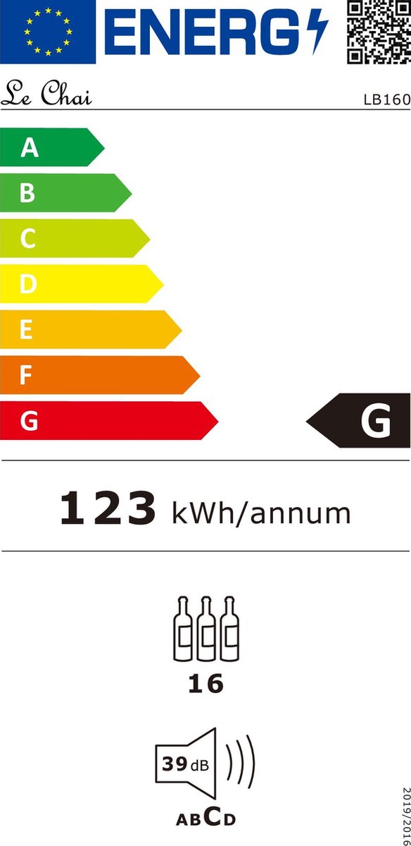 Le Chai LB160 Onderbouw Wijnkoelkast 2 Temperatuurzones RVS - afbeelding 2