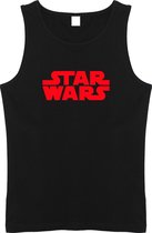 Tanktop Zwart met Rood “ Star Wars “ logo Size XL