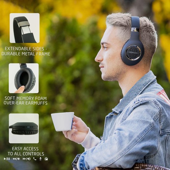 Draadloze koptelefoon – PowerLocus Over ear- Diverse kleuren