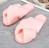 Open sloffen | baby pink | maat 39