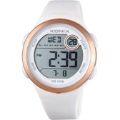 Wit/Rosekleurig Xonix digitaal horloge DAO-A01 waterdicht