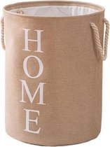 Wova™ Panier à linge pliable 'HOME' - Coton/lin - 60 litre - Beige