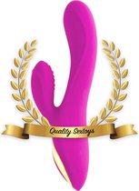 Vibrators voor vrouwen-G spot & clitoris stimulator - Dildo vibrator - Sex toys – Seks speeltjes – Waterproof – Oplaadbaar USB – G-spot vibrator - Paars- Geschikt voor glijmiddel - Partner vi