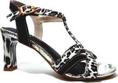 Laura Vita Sandaal SL311 1A Wit Zwart Combi