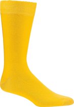 Socks4Fun – 2 paar gele sokken – drukvrije boord - maat 43/46