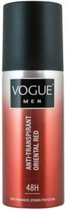Vogue Men Oriental Red - 48H Deodorant / Anti Perspirant- 3 x 150 ml - Voordeelverpakking