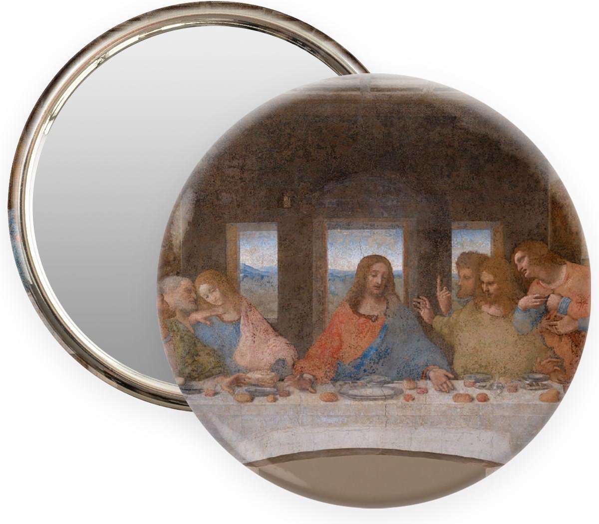 Zakspiegeltje Ø 80 mm, Laatste avondmaal, Leonardo da Vinci