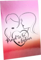 Merkloos - Postcard - Proud To Be A Lesbian - LGBT+