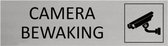 CombiCraft deurbordje Camerabewaking in zilver met tape - 165 x 45 mm