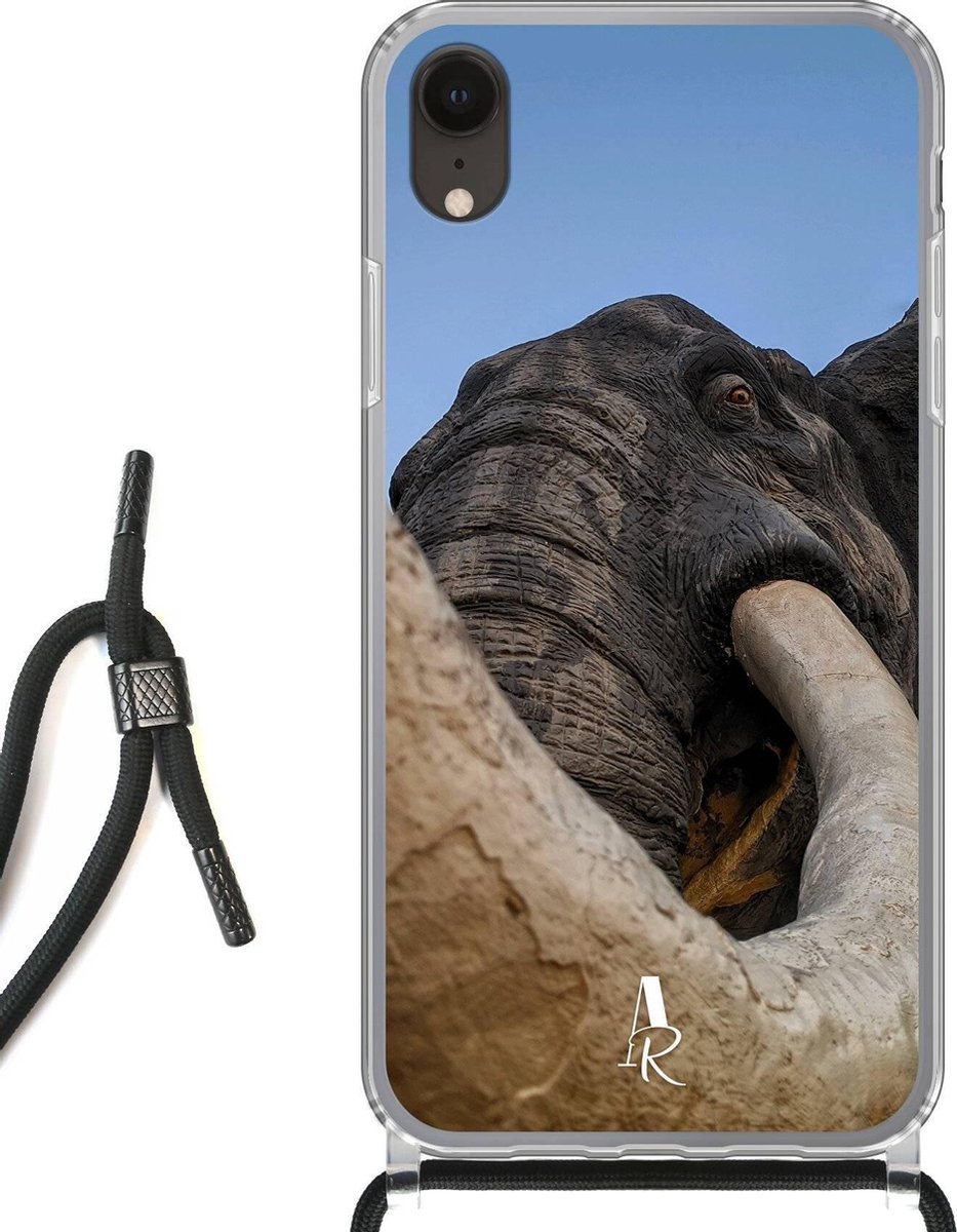 iPhone Xr hoesje met koord - Elephant