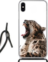 iPhone Xs Max hoesje met koord - Big Cat