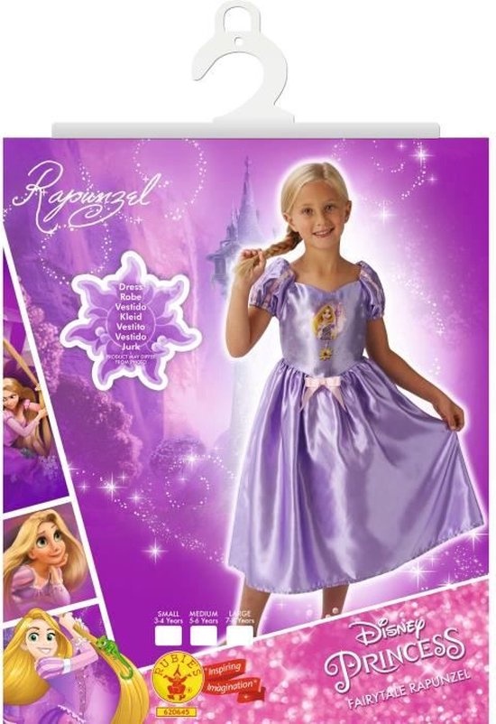 Déguisement Raiponce Disney Princess taille 5-6 ans robe violet