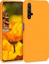 kwmobile telefoonhoesje voor Huawei Nova 5T - Hoesje voor smartphone - Back cover in saffraan