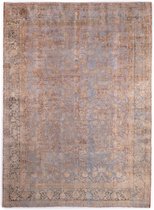 vintage vloerkleed - tapijten woonkamer -Refurbished Kerman 30-60 jaar oud - 427x312
