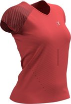 Compressport Performance Shirt Dames - sportshirts - roze - maat XS