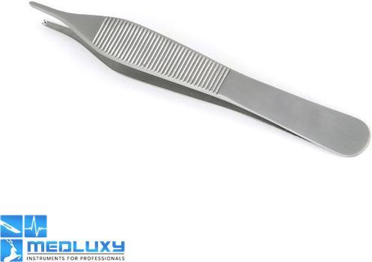 MEDLUXY - Adson Chirurgische Pincet - 1 x 2 Tanden - 12 cm - [Weefsel Pincet,  Tissue... | bol.com