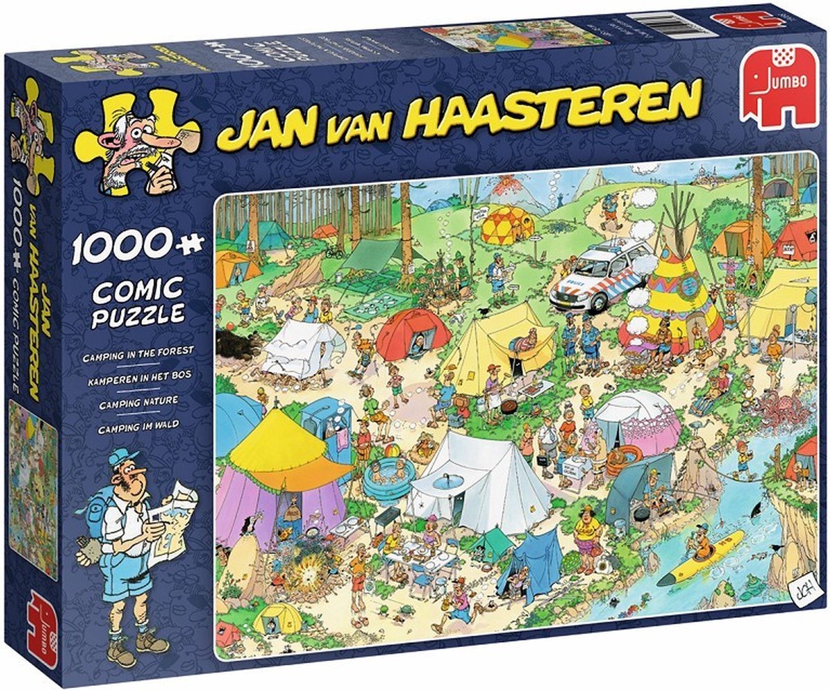 Jan van Haasteren Kamperen in het Bos puzzel - 1000 stukjes - Jan van Haasteren