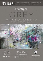 Paint On Grey Mixed Media Multi-Techniques - 15,2 x 20,3 cm - 250g - 20 vel