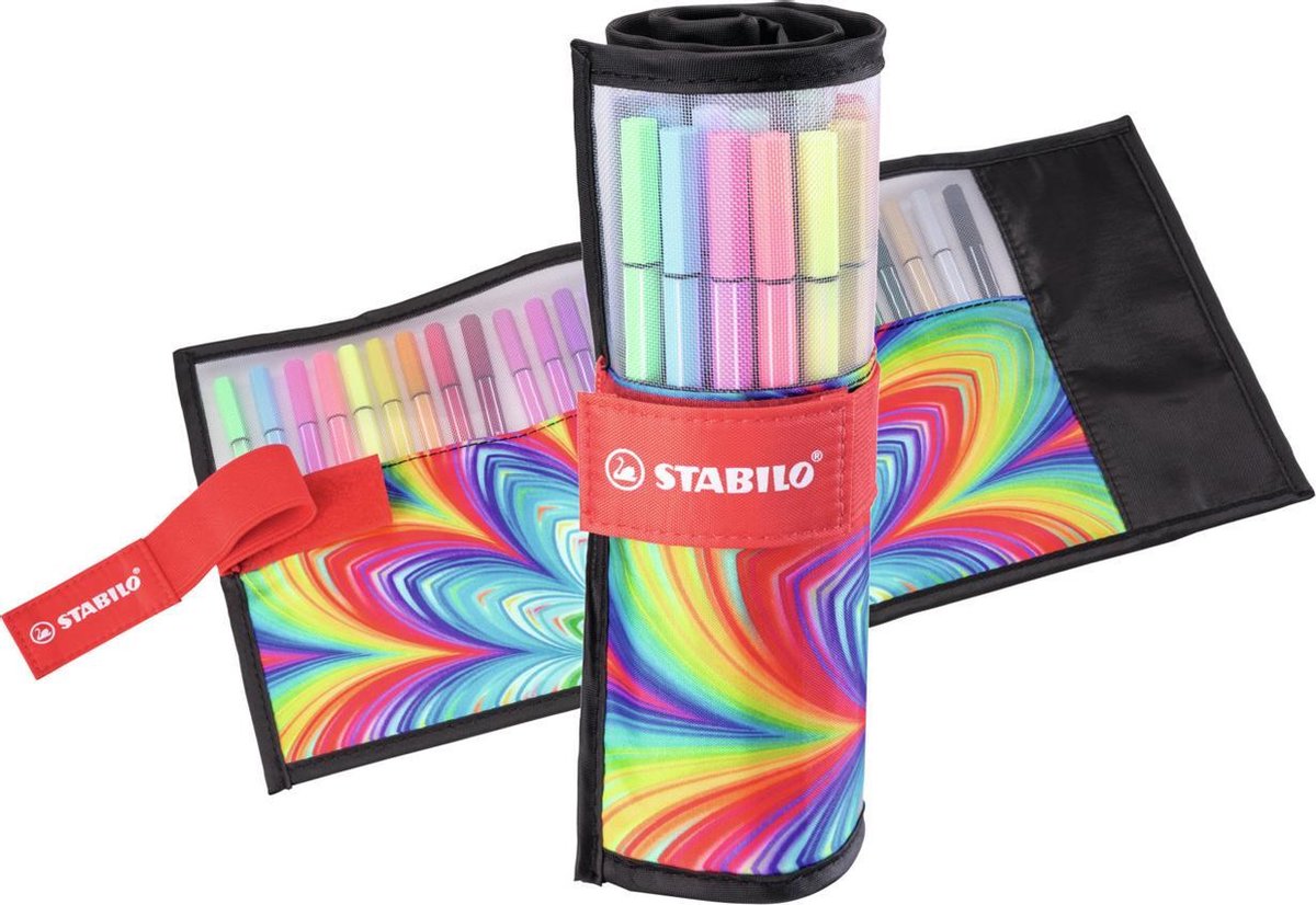 STABILO Pen 68 - Premium Viltstift - Rollerset - ARTY Edition - Set Met 25 Verschillende Kleuren