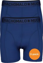 Muchchomalo microfiber boxershorts (2-pack) - heren boxers normale lengte - blauw - Maat: M