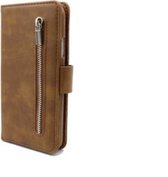 TF Cases | Apple iPhone 12  | Bookcase | boekhoesje | Met Rits | Bruin | high quality | elegant design |