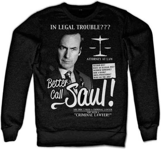 Breaking Bad Sweater/trui -M- Better Call Saul Zwart