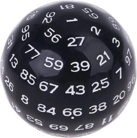 D100 dobbelsteen / D100 Dice / Polydice dungeons and dragons dnd dice