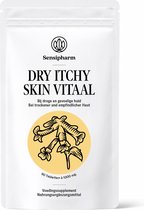 Sensipharm Dry Itchy Skin Vitaal - Voedingssupplement bij Eczeem, Psoriasis, Droge Huidproblemen en Jeuk - Natuurlijk - 90 Tabletten à 1000 mg