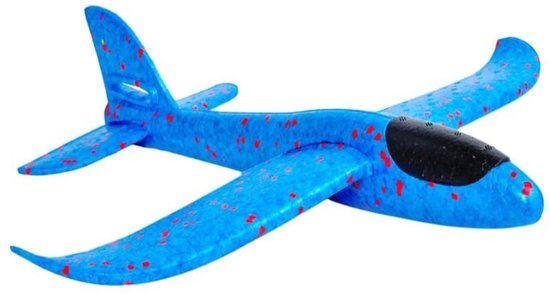 Harde ring Dubbelzinnig Aanvankelijk Zweefvliegtuig van Foam. Extra licht. Blauw | speelgoed vliegtuig |  vliegtuig kinderen... | bol.com