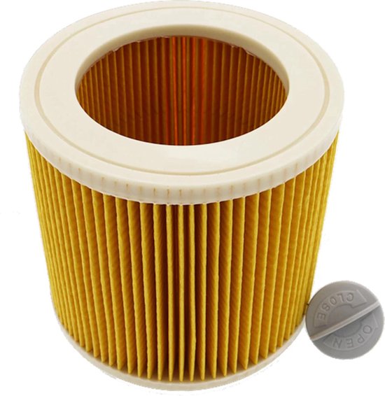 Zeebrasem matig Uitwerpselen Patroonfilter voor Kärcher WD1, WD2, WD3 en A series Luchtafvoer Filter  Cartridge... | bol.com