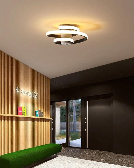Krullen Plafondlamp Zwart - Gangpad Lamp - Moderne Lamp - Plafondverlichting...  | bol.com