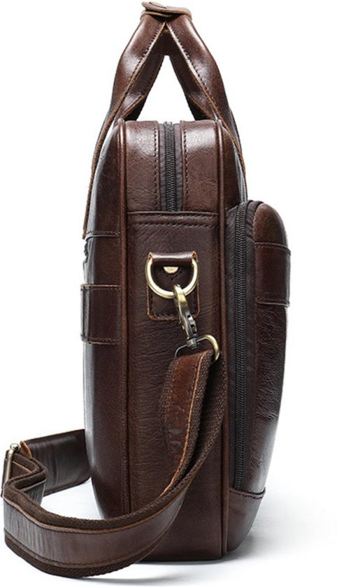 IGOLUMON Aktentasche voor heren, waterdicht, schoudertas voor heren, 15,6 inch laptoptas, vintage werktas, koerierstas, laptop schoudertas, bruin, zwart, 15,6 Zoll, vintage IGOLUMON Aktentasche voor heren, waterdicht, schoudertas voor heren, 15,6 inch laptoptas, vintage werktas, koerierstas, laptop schoudertas, bruin, zwart, 15,6 Zoll, vintage