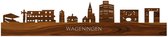 Skyline Wageningen Palissander hout - 80 cm - Woondecoratie design - Wanddecoratie met LED verlichting