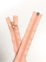 Deelbaar spiraal rits 25 cm licht roze