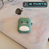BParts - Groene Dinosaurus - Siliconen Airpod Case - Airpod Beschermhoes - Bescherming