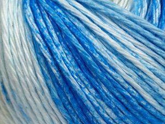 Numeriek Flipper Arabische Sarabo Ice yarns katoen garen kopen gemeleerd blauw/wit/ beige tinten – 100%  katoendraad... | bol.com