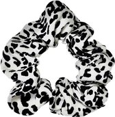 Panther - Scrunchie - Haaraccessoires - Zwart - Wit