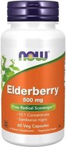 Vlierbes (Elderberry), 500 mg, 60 veg.caps, Now Foods