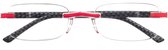 Aptica Leesbril Race Flag No/Go - Sterkte +3.50 - Leesbril Rood