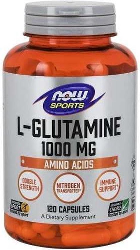 NOW Foods - L-Glutamine, Dubbele Dosering, 1000 mg (120 Capsules)