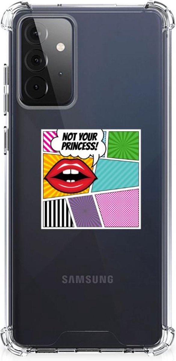 Samsung Galaxy A72 4G/5G Anti Shock Bumper Case Popart Princess