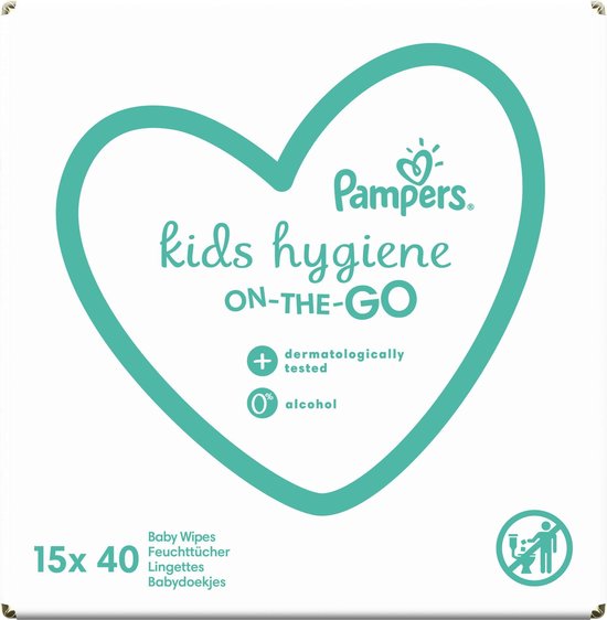Pampers Kids Hygiene On-The-Go doekjes - 600 doekjes - Pampers