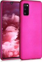 kwmobile telefoonhoesje voor Samsung Galaxy A41 - Hoesje voor smartphone - Back cover in metallic roze